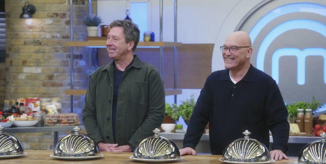 john torode and gregg wallace in celebrity masterchef