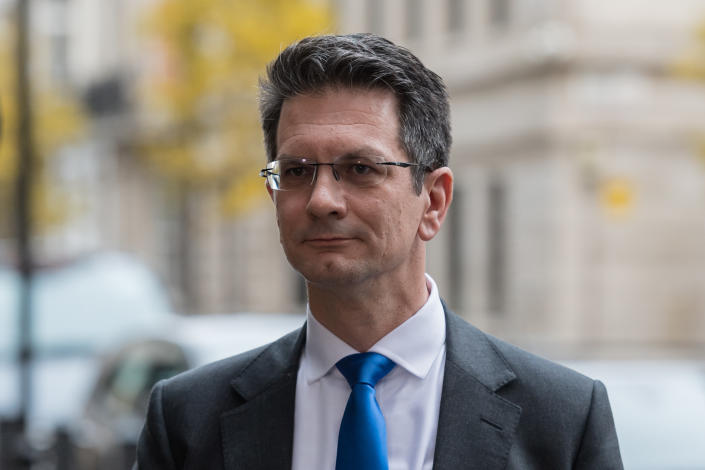 LONDON, UNITED KINGDOM - DECEMBER 12, 2021: Conservative Party MP Steve Baker speaks to the media outside the BBC Broadcasting House in central London on December 12, 2021 in London, England. (Photo credit should read Wiktor Szymanowicz/Future Publishing via Getty Images)