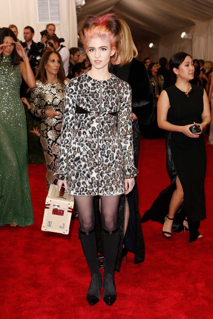 <h1 class="title">Grimes in Louis Vuitton</h1><cite class="credit">Photo: Alessandro Garofalo / Indigitalimages.com</cite>