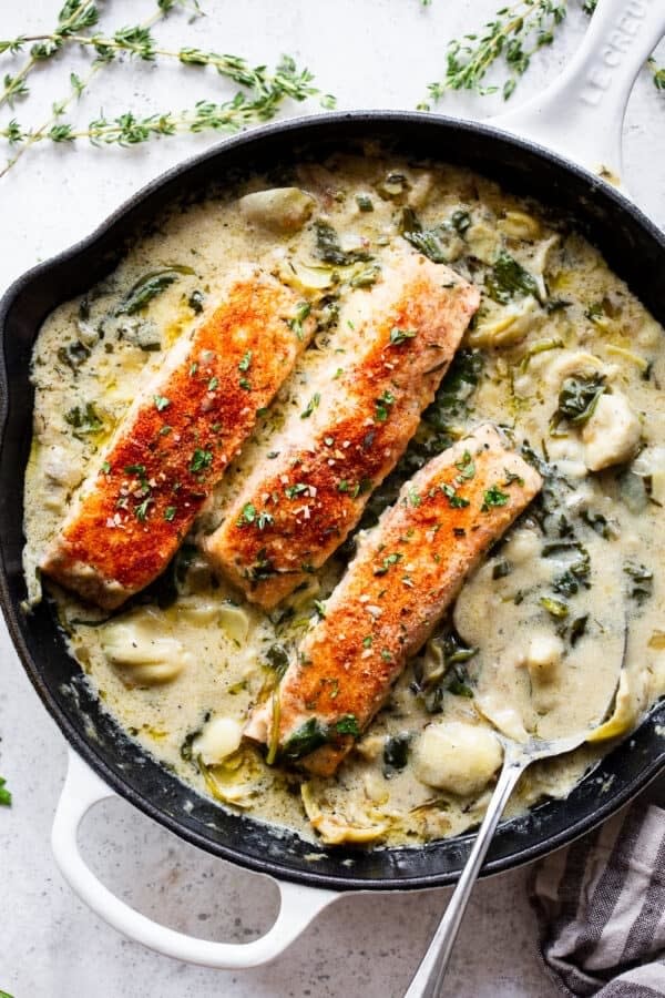 One-Skillet Salmon