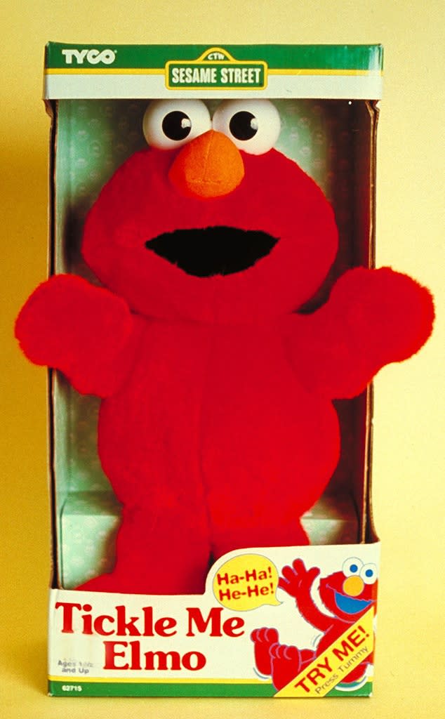 <p>5. It wasn't until season 30 (1998) that Elmo finally got his own segment, Elmo's World, due to the character's immense popularity.</p> <p>6. The decision clearly was a smart one, as Elmo had become one of the show's iconic personalities and the Tickle Me Elmo toy caused a craze in 1996, with stores selling out of the toy in record numbers ahead of Christmas. People were arrested for fighting over the doll, and some NYC parents hungry for the doll attempted to storm a delivery truck. And during a Midnight Madness sale on December 14, a Wal-Mart employee in Canada <a href="https://people.com/archive/just-tickled-vol-47-no-1/" rel="nofollow noopener" target="_blank" data-ylk="slk:was injured in "Elmo-mania";elm:context_link;itc:0;sec:content-canvas" class="link ">was injured in "Elmo-mania"</a> when 300 shoppers ran after him when they saw he had the box of toys. That holiday season, one million Tickle Me Elmos were sold.</p>