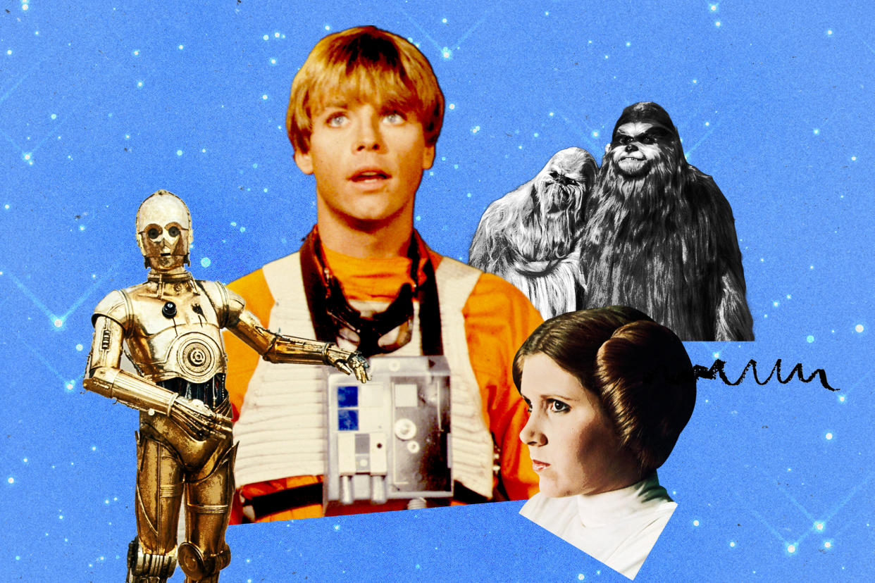 The infamous Star Wars Holiday Special aired once, and only once, on Nov. 17, 1978. (Photo illustration: Yahoo News; photos: Everett Collection, Getty Images)