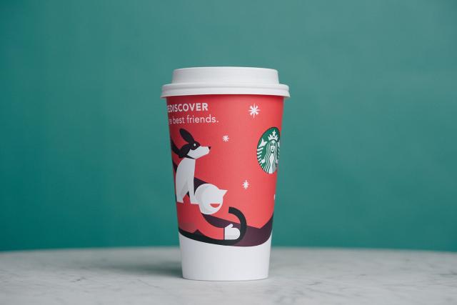 After last year's drama, Starbucks unveils holiday cups designed by 13  women