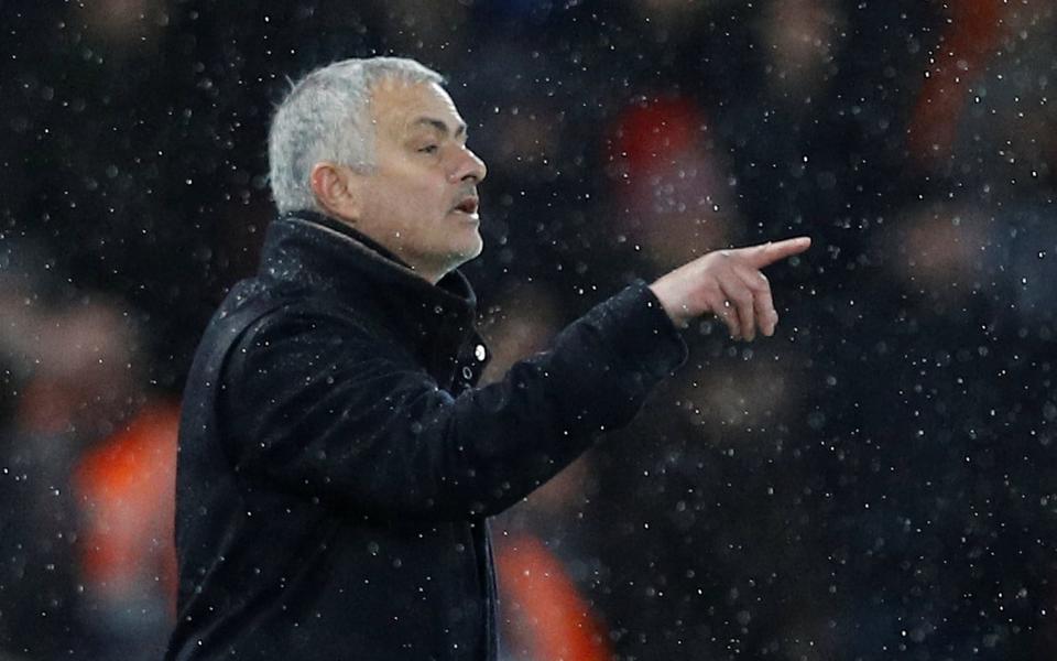 Jose Mourinho says he was happy with Manchester United's efforts against Liverpool but regrets they are weaker physically and technically than their opponents - REUTERS