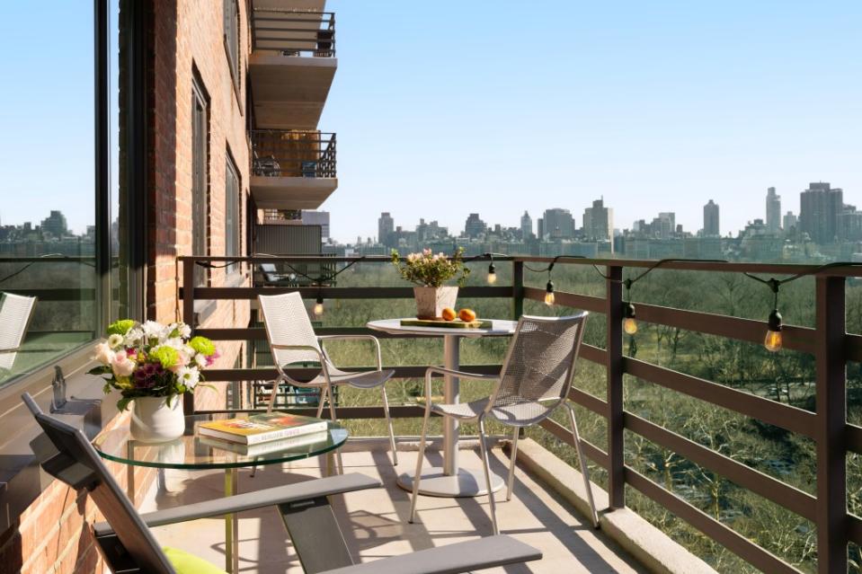 The 14th-floor apartment has a terrace. Sonia Paulino Love/Brown Harris Stevens