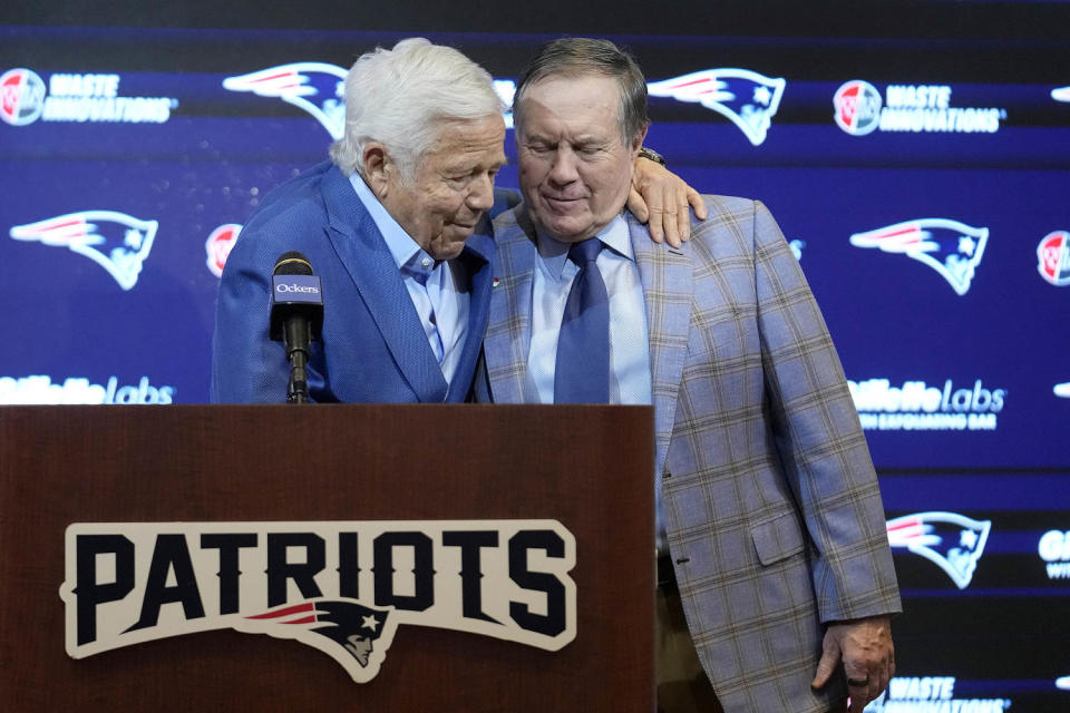 Bill Belichik and Ronbert Kraft (Steven Senne / AP)