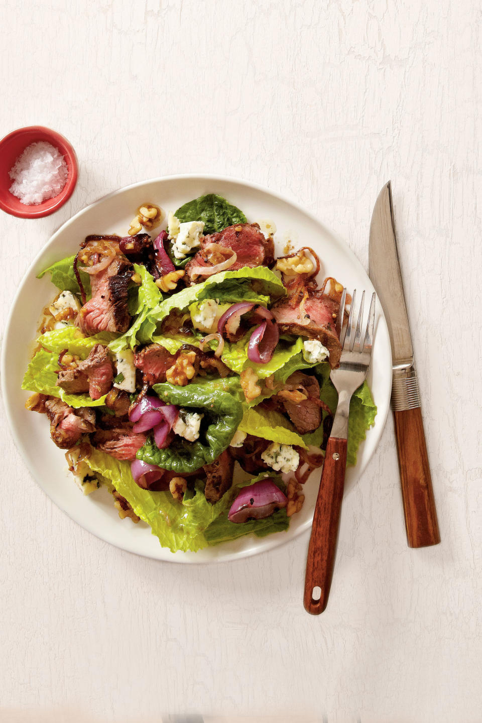 Grilled Steak Salad with Walnut Dressing