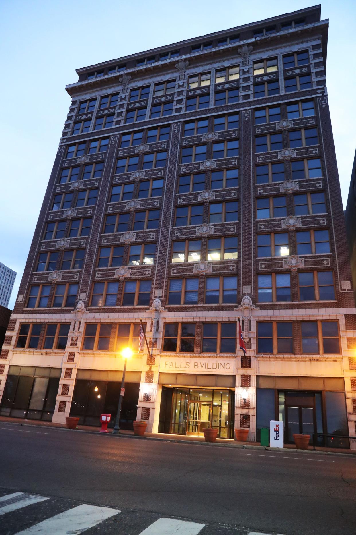 The Falls Building in Downtown Memphis.