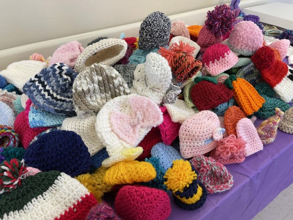 Cigna group, A Common Thread, donated 600 handmade baby caps to the Northwest Texas Healthcare System's Neonatal Intensive Care Unit on Nov. 17, World Prematurity Day.