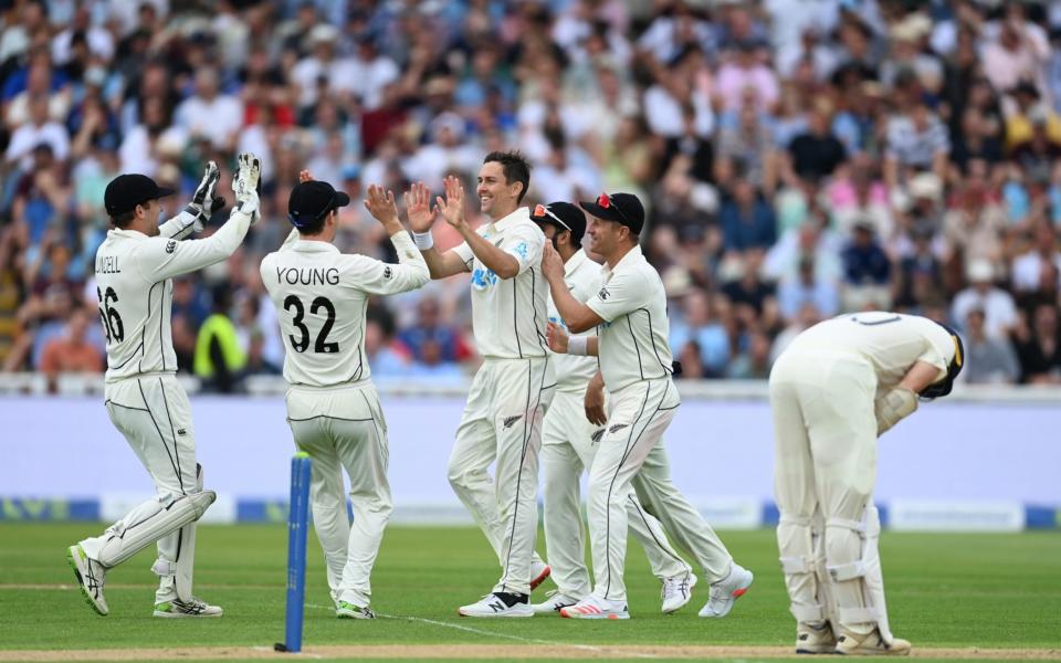 Trent Boult celebrates. - GETTY IMAGES