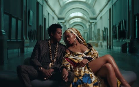 Still from Beyoncé and Jay-Z's Apeshit video, the first visual from the pair's surprise joint album Everything Is Love - Credit: Telegraph