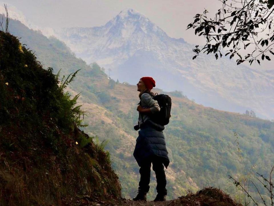 Ella Endlich auf ihrer Reise in Nepal. (Bild: privat)