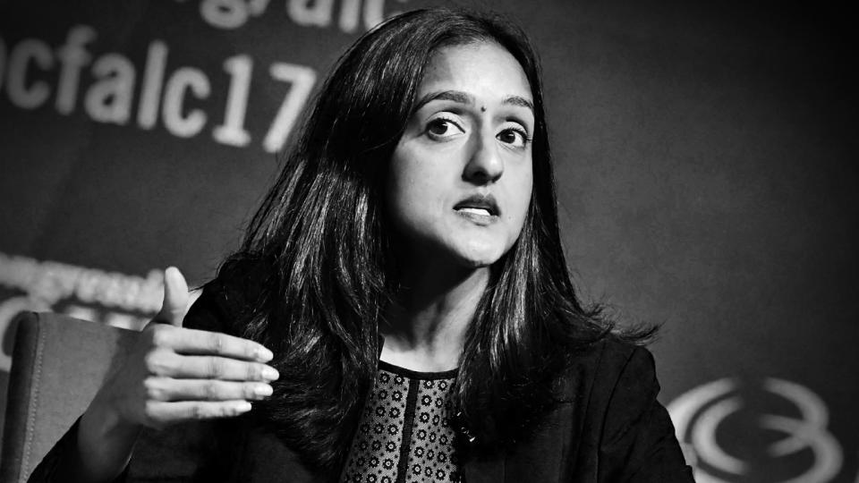 Attorney Vanita Gupta serves as a panelist at the National Town Hall at Walter E. Washington Convention Center on September 21, 2017 in Washington, DC.  (Earl Gibson III/WireImage via Getty Images)