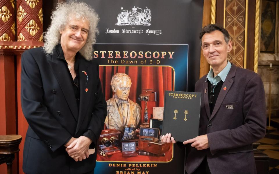Brian May and his co-author Denis Pellerin - Paul Harmer