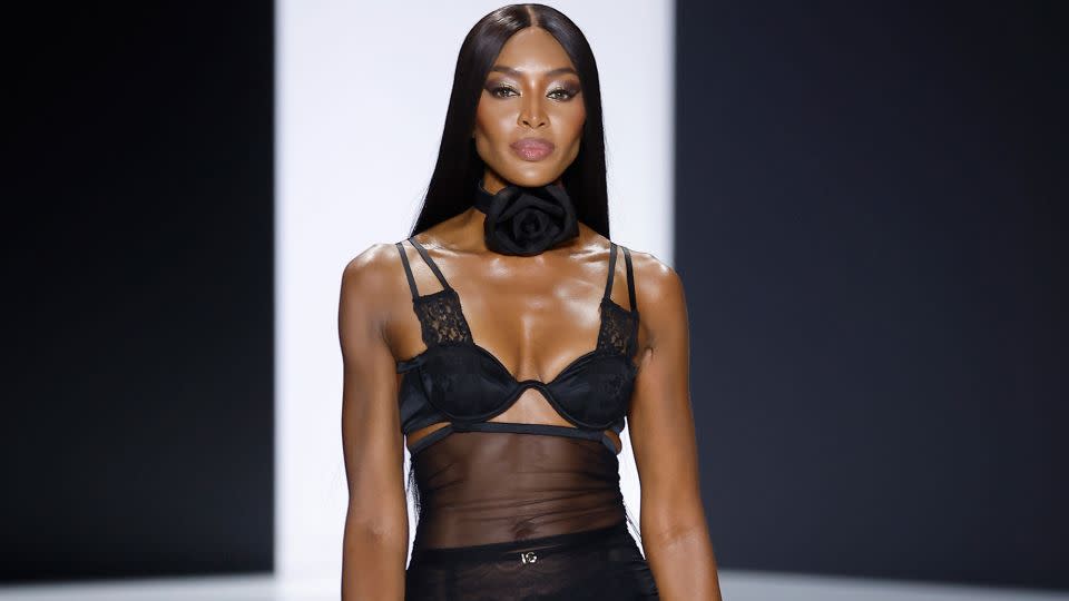 Naomi Campbell closed the Dolce & Gabbana show. - Estrop/Getty Images