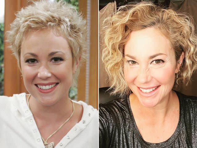 <p>It'S A Laugh Productions/Walt Disney Tv/Kobal/Shutterstock ; Kim Rhodes Instagram</p> Left: Kim Rhodes in 'The Suite Life of Zack and Cody'. Right: Kim Rhodes in 2022 on her Instagram