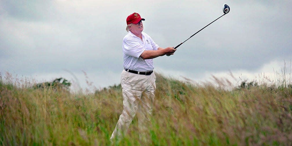 trump golf