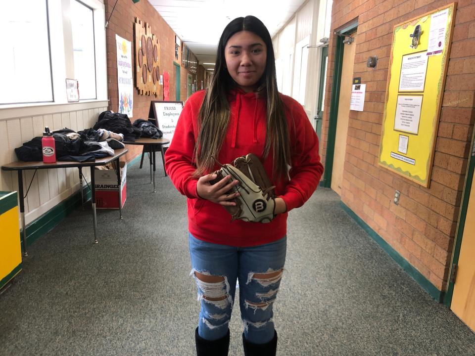 Burney senior pitcher and third baseman Kailah Wolfin-Teller brings experience and depth in the batting order and as a pitcher after transferring from Fall River.