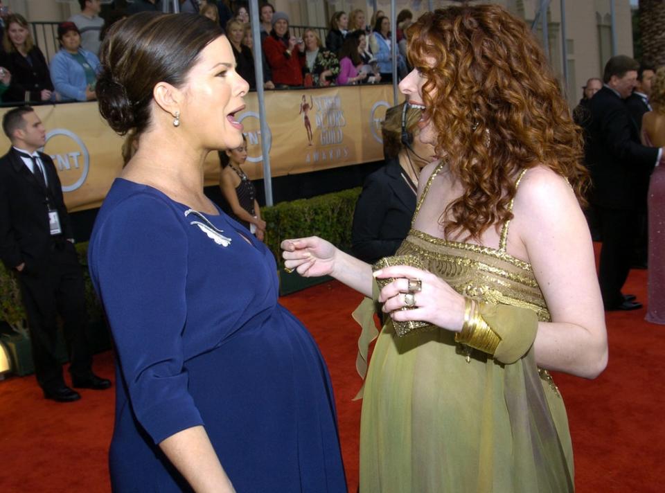 <p>Marcia Gay Harden & Debra Messing</p>