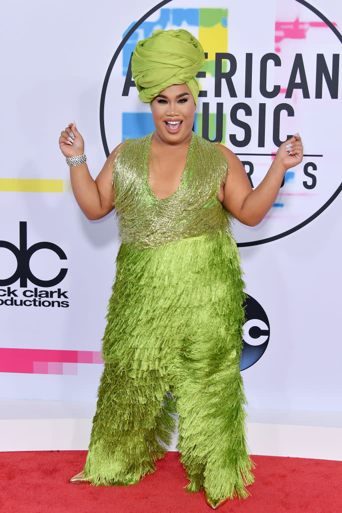 Patrick Starrr shimmied in a lime green look