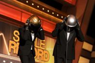 <p>Viewers were surprised to see Daft Punk crash the award show in 2014. Although non-country stars have presented in the past, the electronic group seemed like an especially offbeat choice. But after a few moments, the two men pulled off their helmets to reveal their true identities as Blake Shelton and Luke Bryan. "I couldn't even breathe!" Luke said.</p>