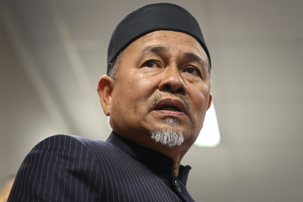 Environment and Water Minister Datuk Tuan Ibrahim Tuan Man speaks during a press conference in Putrajaya September 14, 2020. — Picture by Yusof Mat Isa