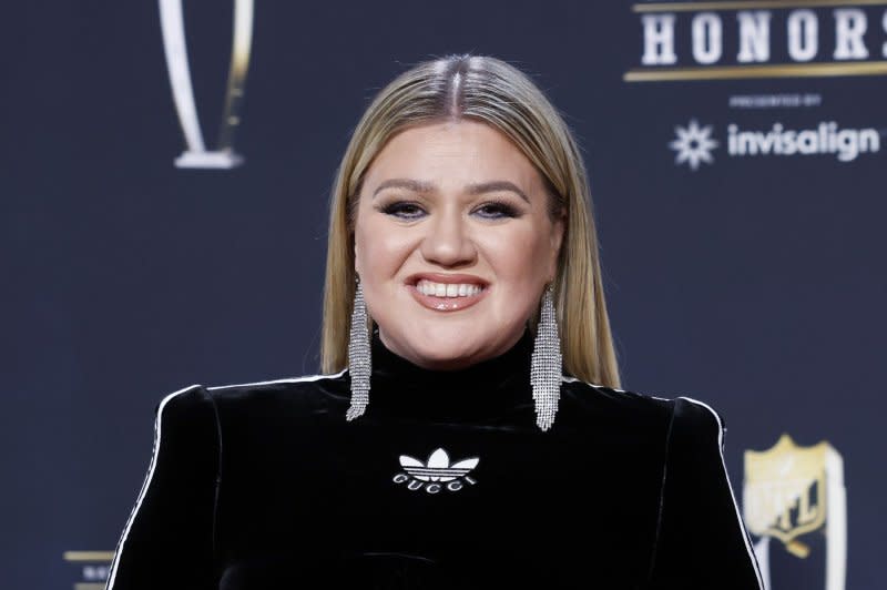 Kelly Clarkson attends the NFL Honors in February. File Photo by John Angelillo/UPI