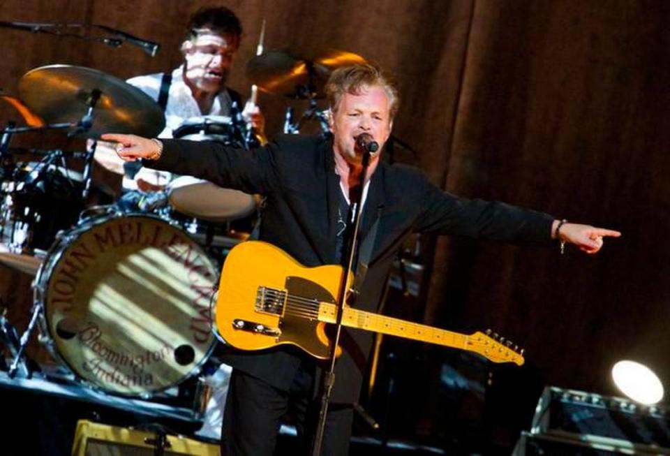 Rocker John Mellencamp will play April 3-4 at the Midland.