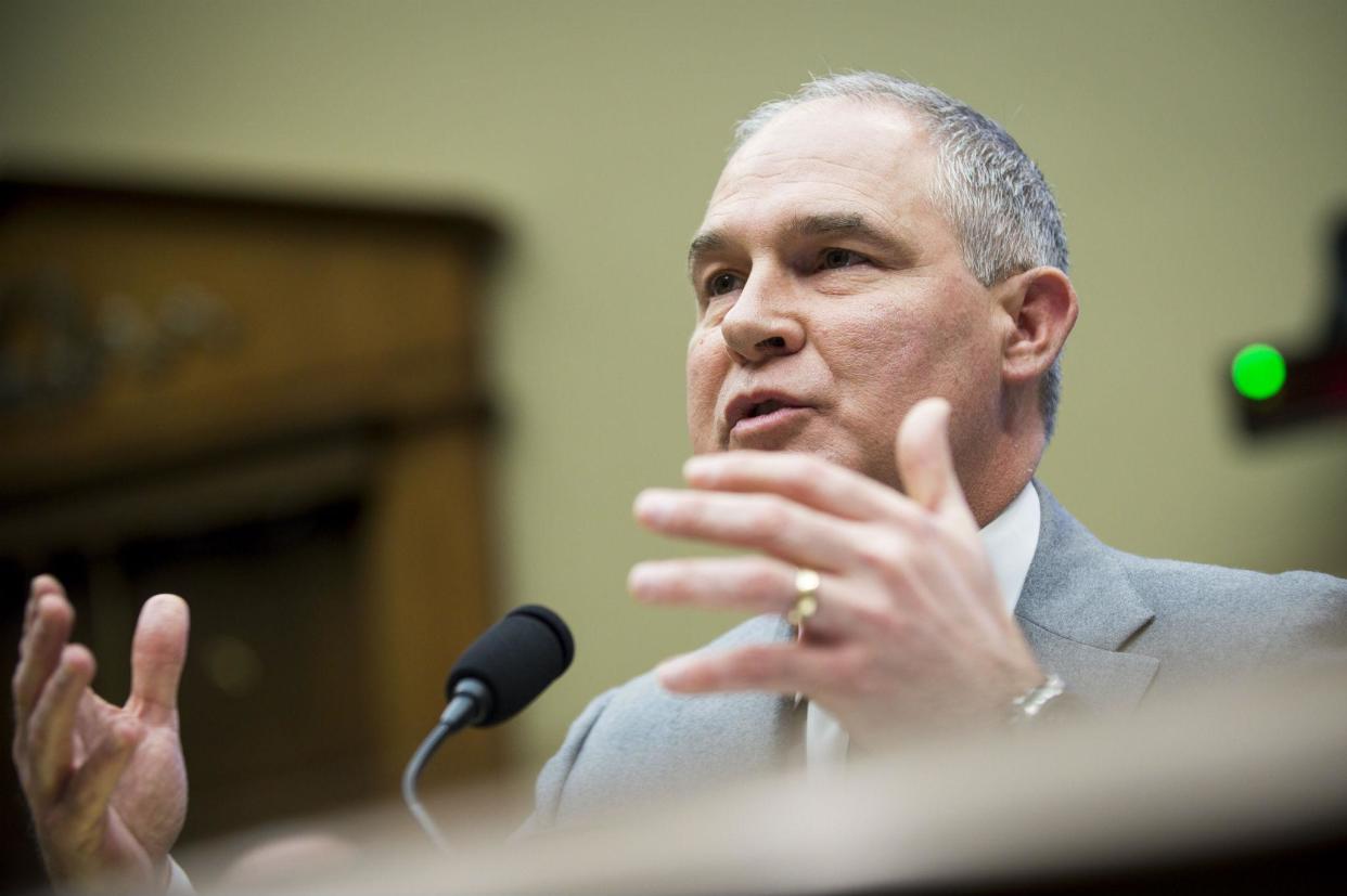 Scott Pruitt, the administrator of the Environmental Protection Agency: Getty Images