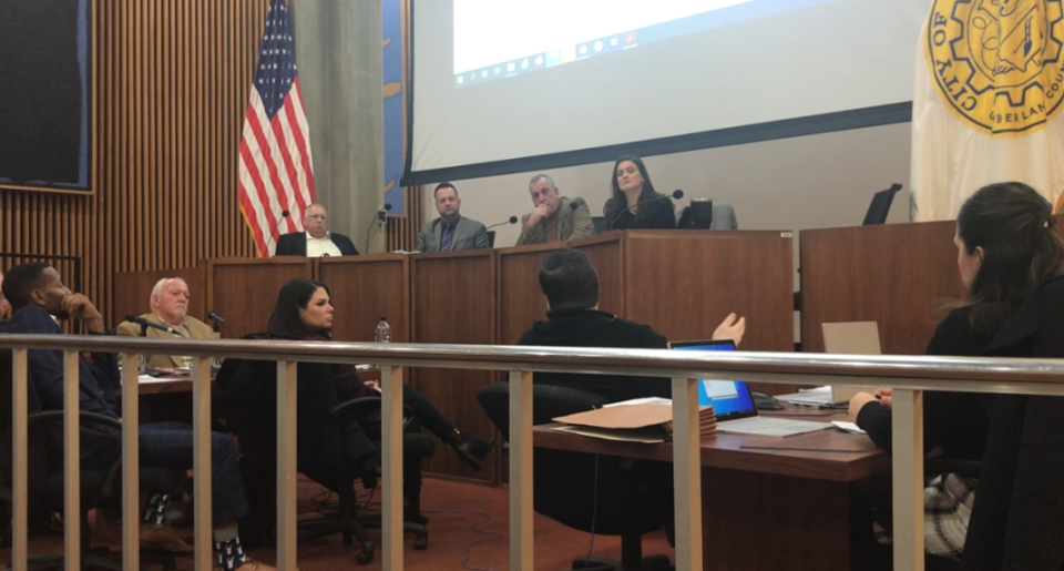 The Vineland Zoning Board spent about two hours Wednesday night hearing a request to allow a company to put a cannabis growing and manufacturing operation in an agricultural area. The request was approved. Jan. 19, 2022.