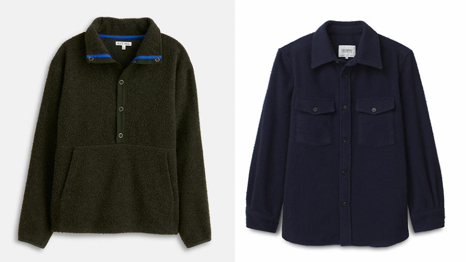 Alex Mill Casentino fleece (5); Freemans Sporting Club Casentino overshirt (0). - Credit: Alex Mill; Freemans Sporting Club