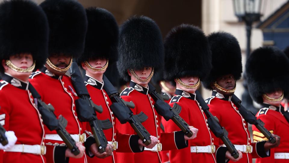 The guards wear red for a number of reasons