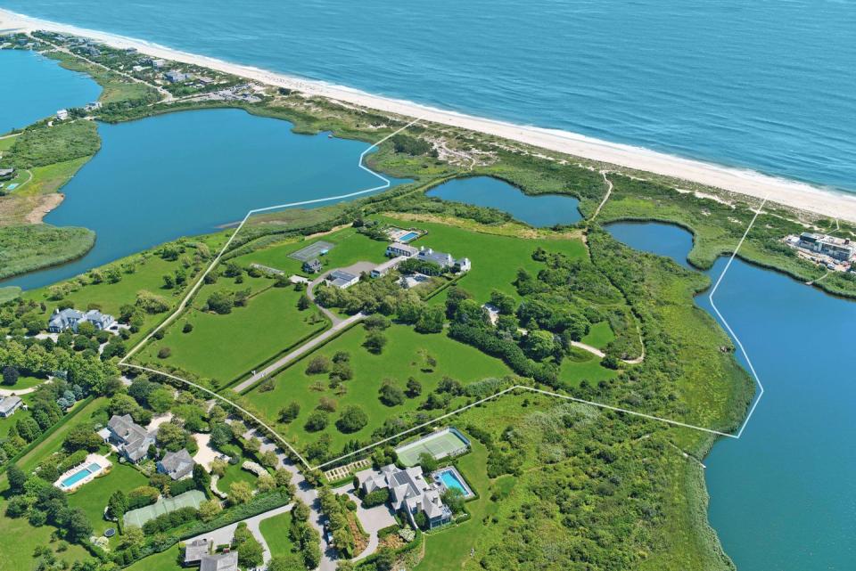 The property spans nearly a quarter mile along the Atlantic Ocean.