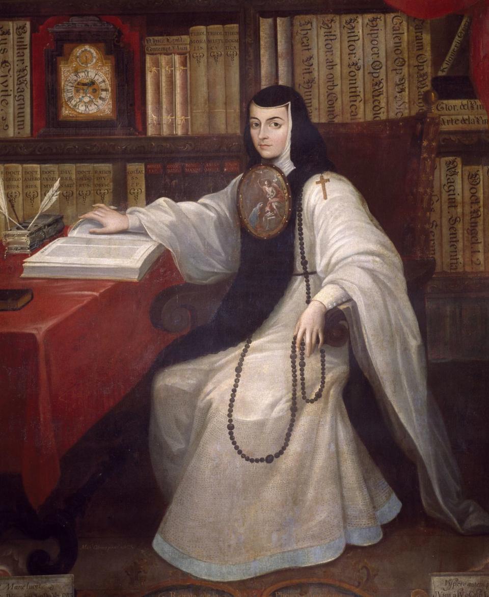 <p>Considered a pioneer of women's rights at a time when neither feminism nor gender equality had entered our lexicon, Mexican-born nun Sor Juana Inês de la Cruz was a 17th-century feminist writer and thinker. She is most known for her work "Respuesta a Sor Filotea," which argued for a woman's right to education. de la Cruz rose in prominence during the 20th century during the second wave of feminism, and is now widely considered the first feminist author of the New World.</p>