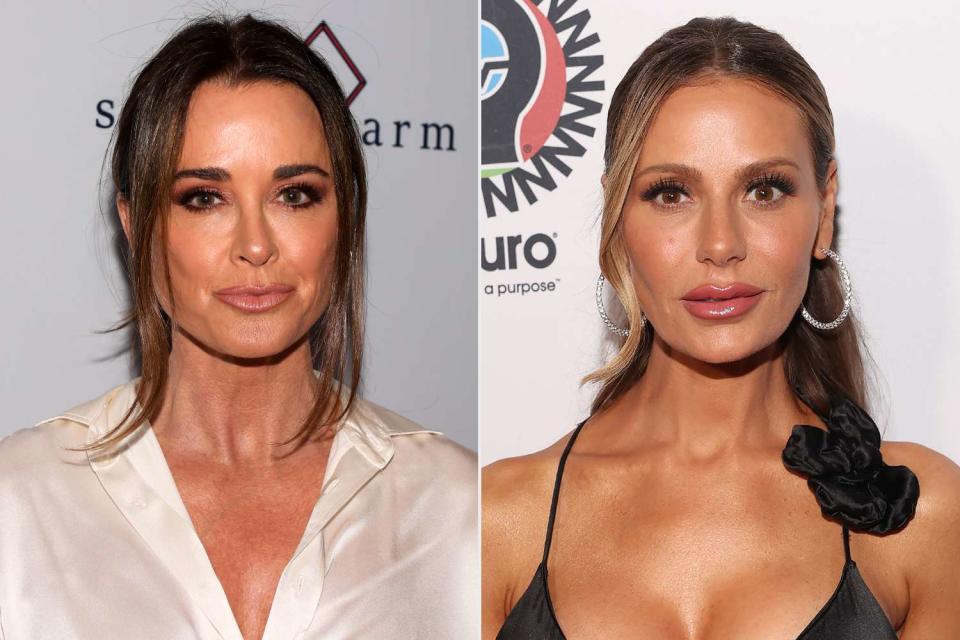 <p>Paul Archuleta/Getty; Jesse Grant/Getty</p> From Left: Kyle Richards pictured at National Alliance Of Mental Illness Westside Los Angeles Mental Health Gala at the Pacific Design Center on May 12, 2023 in West Hollywood, California, Dorit Kemsley pictured at the Homeless Not Toothless Hollywood Gala at The Beverly Hilton on April 22, 2023 