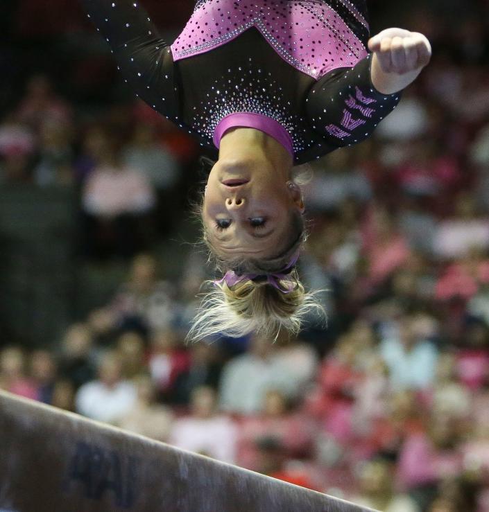 Luisa Blanco sizzles in all-around, Alabama gymnastics notches rivalry win  at Georgia