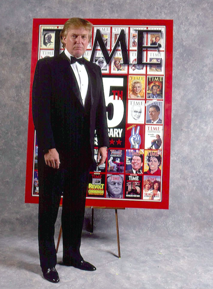 Mr Trump at Time magazine's 75th anniversary party in 1998 (Picture: Rex)