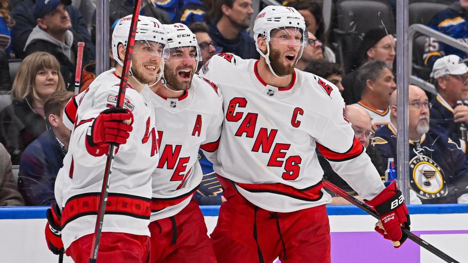 The Carolina Hurricanes are getting strong play from their fourth line. (Rick Ulreich/Icon Sportswire via Getty Images)