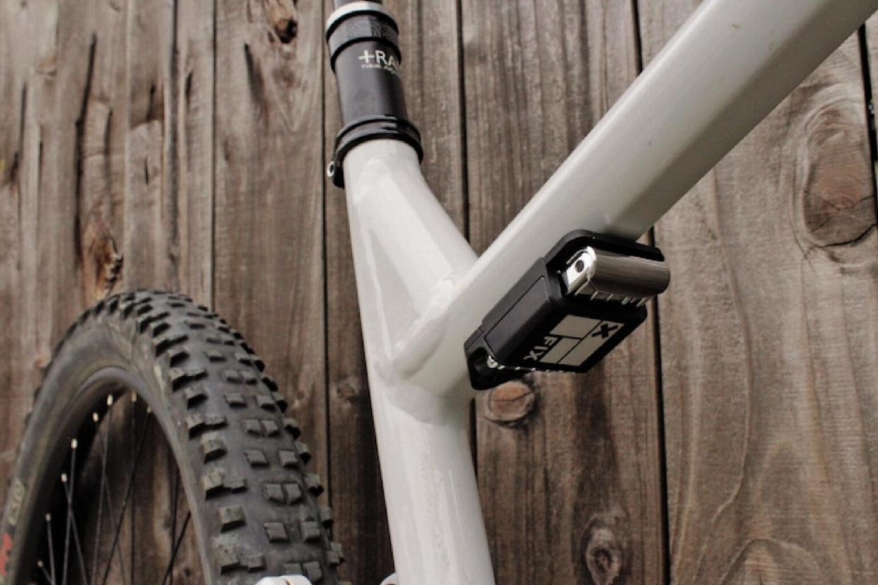 Fix Mfg Payload Pocket on-bike mount for EDC multi-tools, on a mountain bike