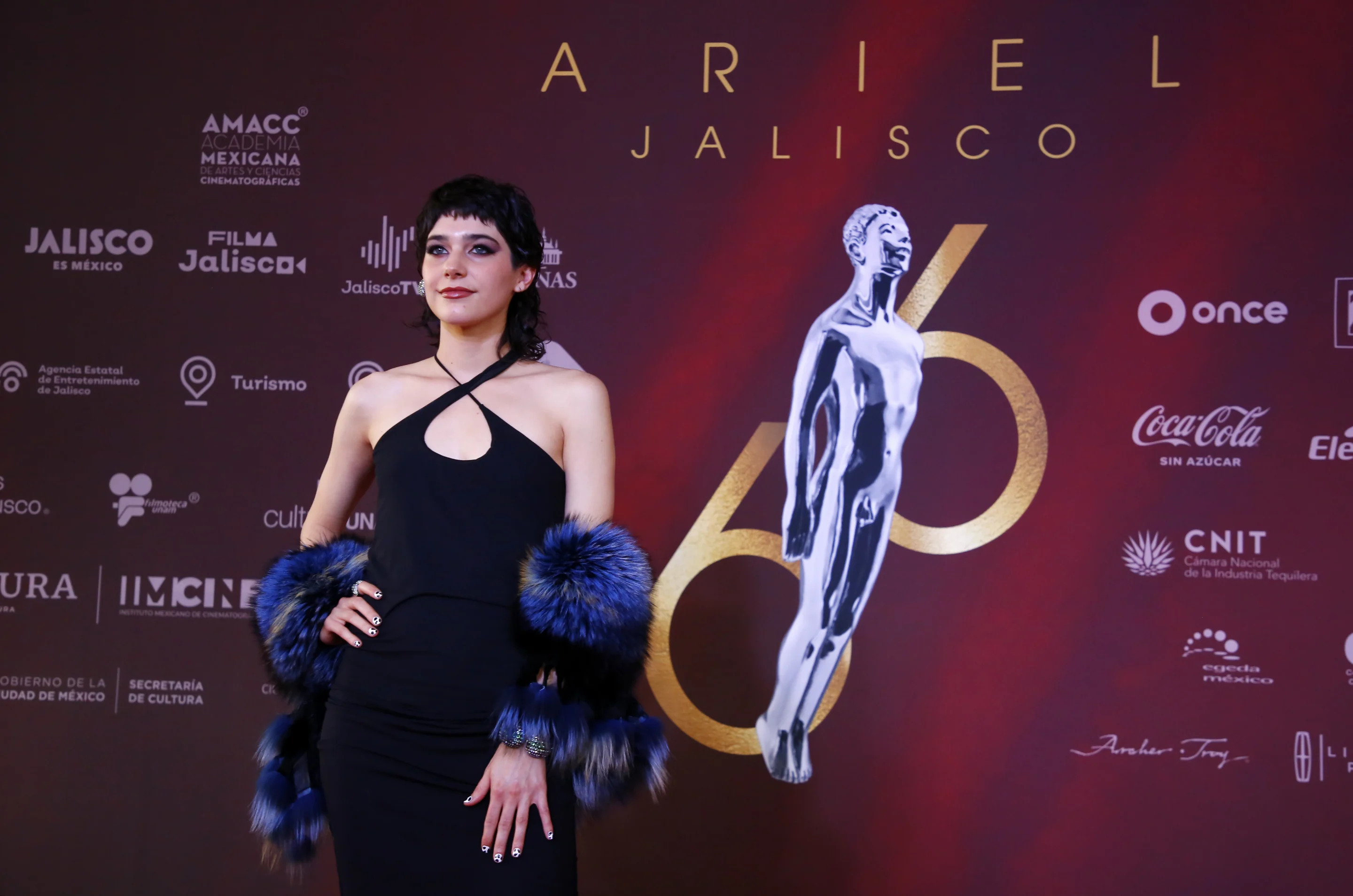 GUADALAJARA, MEXICO - SEPTEMBER 7: Rocío de la Mañana poses for photo during a Red Carpet of Ariel Awards 2024 at Teatro Diana on September 7, 2024 in Guadalajara, Mexico. (Photo by Medios y Media/Getty Images)