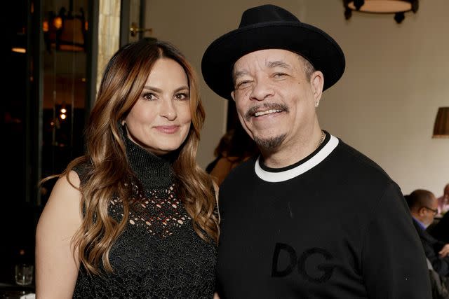 Todd Williamson/NBC via Getty Ice-T and Mariska Hargitay pose for a photo