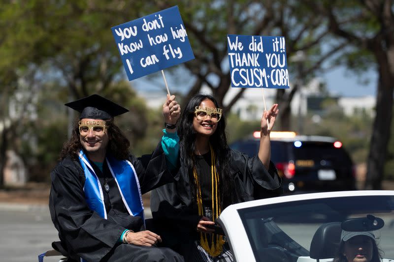 College graduation during the outbreak of the coronavirus disease (COVID-19) in California