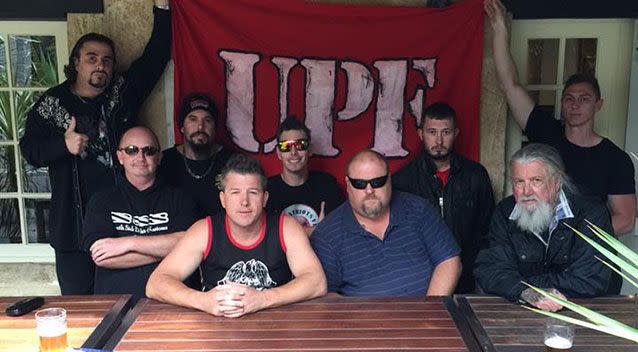 Members of the United Patriots Front posing for a photograph. Source: Facebook.