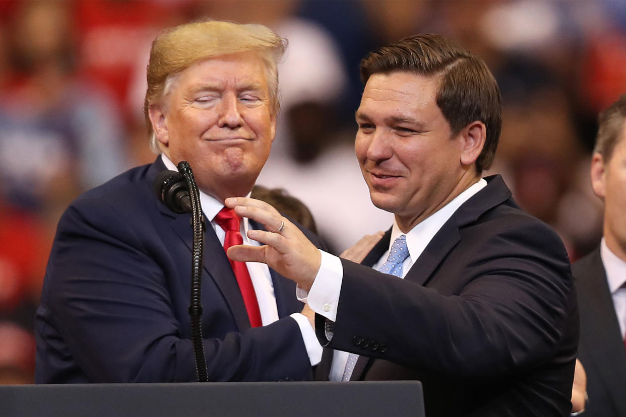 Donald Trump; Ron DeSantis Joe Raedle/Getty Images