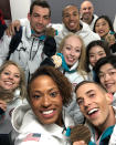 <p>teamusa: So much patriotism in one selfie!<br> (Photo via Instagram/teamusa) </p>