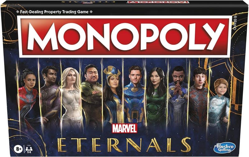 Monopoly's special edition set for Marvel's Eternals