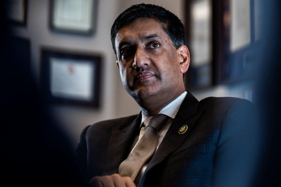 Rep. Ro Khanna during an interview on Capitol Hill on Friday, Feb. 10, 2023. / Credit: Tom Williams/CQ-Roll Call, Inc via Getty Images