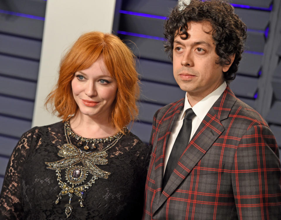 Christina Hendricks and Geoffrey Arend in 2019<p>Gregg DeGuire/FilmMagic</p>