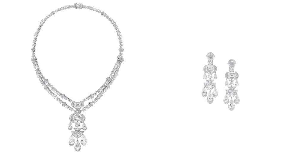 Graff “Goddess of Divinity” Diamond Necklace and Earrings - Credit: Graff