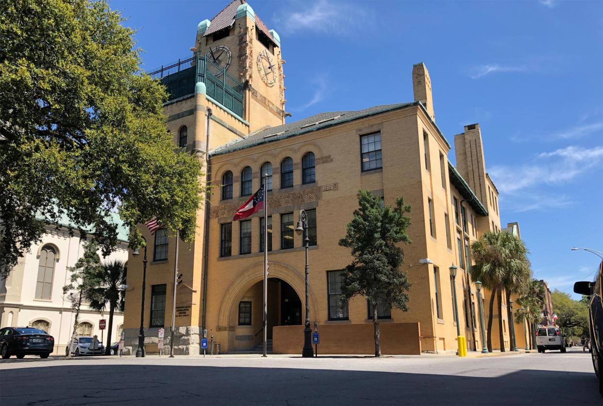 Chatham County's Old Courthouse building in downtown Savannah, headquarters of the County Commission.